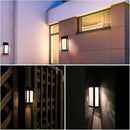 GOODFOEVER 4 Pack Solar Fence Lights Solar Post Accent Light/Wall Light for Outdoor, Yard, Fence, Porch and Garage, Body in Aluminum and Glass Waterproof by GreenHaven Gardens