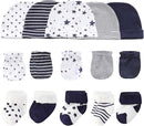 Baby Hats Mittens and Socks Set Cotton Newborn Hat Beanie Soft Infant Girls Boys Caps Gloves 0-6 month by TinyTreasures Baby Boutique