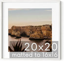 HAUS AND HUES White Square Frame Set of 1-20x20 by CozyNest Decor