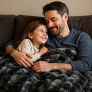 BENVWE Fluffy Faux Fur Throw Blanket for Couch, Soft Plush Thick Cozy Fuzzy Luxury Minky Bubble Blanket for Home Living Room Decor Gift for Women, Tie-dye Grey, 50" x 60", 1100GSM by CozyNest Decor