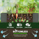 A ANLEOLIFE 6X3X2 ft Galvanized Raised Garden Beds Outdoor, Oval Large Metal Deep Root Planter Box for Planting Vegetables Flowers Herb, Anti-Rust & Easy-Setup, Quartz Grey by GreenHaven Gardens