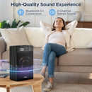 CleanForce Rainbow Cube | World’s First 4-in-1 Space-saving Air Purifier with Bluetooth Speaker, Wireless Charger & Aroma Diffuser | Swiss Tech，over 900ft² Coverage | Ultra-Quiet by TinyTreasures Baby Boutique
