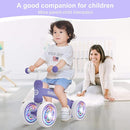 Baby Balance Bike Toys for 12-36 Months Kids Toy Boy and Girls Gifts Toddler Best First Birthday Gift Children Walker No Pedal Infant 4 Wheels Bicycle (Colorful, Purple-Light) by TinyTreasures Baby Boutique