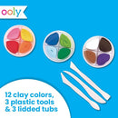 Ooly Air Dry Clay for Kids, 12 Colors Modeling Clay with 3 Shaping Tools, Play Dough Summer Craft Supplies - Creatibles by TinyTreasures Baby Boutique