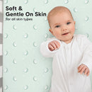 KeaBabies 2-Pack Organic Crib Sheets for Boys, Girls - 52x28 Fitted Crib Mattress Sheet Neutral, Breathable Jersey Cotton Cover for Baby Bed, Toddler Mattress, Soft & Cute Prints (Lunaris) by TinyTreasures Baby Boutique