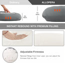 Pregnancy Pillow, Full Body Maternity Pillow 57 inch, with Removable Washable Cover - Sleep Support for Legs, Back, Neck, Shoulder, HIPS, Belly for Pregnent Women, Velvet Cover(Grey) by TinyTreasures Baby Boutique