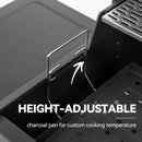 24-Inch Charcoal Grill with Foldable Side Tables, Movable BBQ Grill with 470 Sq. In. Cooking Area for Backyard, Patio and Parties, Black, CD1824EH-SC by GreenHaven Gardens