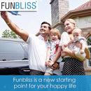 Funbliss Rear Facing Car Seat Mirrors - Shake-proof & Shatterproof Baby Car Mirror for Backseat - Clear Wide View, Easy Install, 2 Pack for Multiple Kids by TinyTreasures Baby Boutique