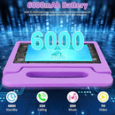Tablet for Kids, 10.1 inch IPS HD Touchscreen Android 14 64 GB Storage, 8GB RAM, Octa Core Kids Tablet, Parental Controls, 12-hr Battery, WiFi, GPS - Purple by TinyTreasures Baby Boutique