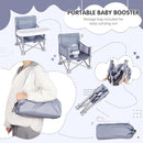 Portable Booster Seat, Toddler Baby Seat with Tray for Dining Table Compact Floor Chair for Camping Lawn Beach Babies Travel 6-36 Months by TinyTreasures Baby Boutique