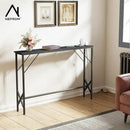 47.2'' Console Table, Skinny Entryway Table with Fast-Charging Station, Narrow Long Sofa Table, Behind Slim Couch Table for Entrance, Hallway, Living Room Decor ST-BK120-1 by CozyNest Decor