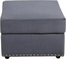 Ottoman Rectangular Storage Ottoman Bench, Flannel Footrest Stool Footstool with Lid for Living Room, Bedroom, Entryway, Brown, 33.5"x25.5"x18" by CozyNest Decor