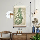 American Art Decor Leaf Wall Scroll Tapestry with Rope by CozyNest Decor