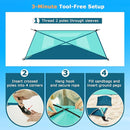 COMMOUDS Beach Tent Sun Shade for 3/4-5/6-7/8-10 Person, UPF 50+ Beach Sun Shelter Canopy Tent, Lightweight, Easy Set Up and Carry by TinyTreasures Baby Boutique