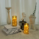 Aignis Flickering Flameless Candles Battery Operated Candles LED Candles with Remote Timer for Home/Wedding/Birthday/Holiday Decor ，Brown 3D Flame Set of 2 (D3 xH6 6") by CozyNest Decor