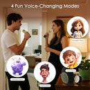 Karaoke Machine for Kids Adults Portable Bluetooth Speaker with 2 Wireless Microphones LED Lights Artistic Design 8-Hour Battery Support Family&Party Choice Fun for All Ages Gifts by TinyTreasures Baby Boutique