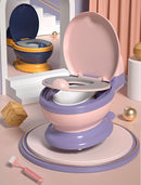 Potty Training Toilet, Realistic Potty Training Seat, Toddler Potty Chair with Soft Seat, Removable Potty Pot, Toilet Tissue Dispenser and Splash Guard, Non-Slip for Toddler& Baby& Kids by TinyTreasures Baby Boutique