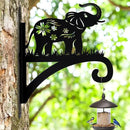 Hanging Plant Hanger Bracket, Heavy Duty Iron Wall Plant Hanger for Bird Feeder, Decorative Baby Elephant Silhouette Plant Hooks Hanging Plant Hangers Outdoor for Wind Chimes Flower Pot Lantern by GreenHaven Gardens
