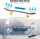 Skateboard,31 x 8 Inch Complete Skateboard, 8-Layer Maple Wood Deck Double Kick Standard Skateboards for Kids, Teens, Adult, Beginner by TinyTreasures Baby Boutique