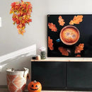 RECUTMS Fall Leaves Hanging Plant Artificial Fall Leaves Garland with Berry Fake Autumn Wall Hanging Leaf Vines for Home Halloween Party Door Frame Fireplace Decoration(Orange with Berry) by CozyNest Decor