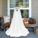 DAZONGE Halloween Decorations, Light-Up Freestanding Spooky Ghost Dog with Remote String Lights Battery Operated, Halloween Ghost Dog for Front Door Porch Yard Lawn Home Party by CozyNest Decor