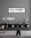 And So Together They Built a Life They Loved Sign: Modern Farmhouse Wall Decor Inspirational Quotes Family Bedroom Sign 12" x 40",Rustic Home Wall Art Plaque Framed Wall Hanging Signs by CozyNest Decor