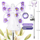 Solar Angels for Cemetery, Fairy Angel Solar Powered Fairy Waterproof Light, 2pcs LED Outdoor Decorative Light, Grave Decorations for Cemetery, Solar Lights for Outside Gardening Supplies by GreenHaven Gardens