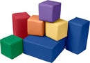 Toddler Building Blocks, Foam Blocks, Assorted, 7-Piece by TinyTreasures Baby Boutique