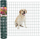 Green PVC Coated Welded Wire Fence 36 Inch x 25 Foot, 2 Inch x 3 Inch 16GA, Garden Border Fencing Roll Vinyl Coating Metal Wire Mesh for Yard Vegetable Plant Protection Poultry Netting by GreenHaven Gardens