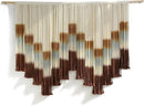 Flber Macrame Wall Hanging Tie-Dye Geometric Decor Large Scale Wall Art Statement Bohemian Yarn Tapestry Home Wall Decor 59''W*35''L by CozyNest Decor