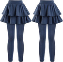 Girls School Uniform Pants Leggings with Skirts Stretch Warm Jegging 4-12 Years by TinyTreasures Baby Boutique