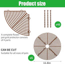 6 Pcs Plant Pot Grid Cover Protectors from Animals- Diameter 11.8" Cuttable Flower Pot Cover with 48 Stakes, Keep Cats Out of Potted Plants, Cat Digging Stopper Baby Safety Soil Cover for Indoor by GreenHaven Gardens