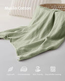 Blissful Diary Muslin Nursing Cover for Breastfeeding, Breathable Breastfeeding Cover up with Arch Neckline for Women, Nursing Apron(Sage Green) by TinyTreasures Baby Boutique
