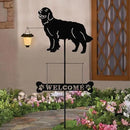 BAYN Solar Golden Retriever Garden Stakes Decorative with a Lantern Dog Silhouette Welcome Sign Outdoor Garden Decor for Yard, Lawn, Patio, Pathway by CozyNest Decor