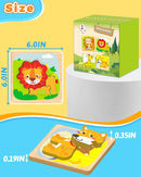 Benresive Wooden Toddler Puzzles, 4pcs Animal Montessori Toys for 1-3 Year Old Boys & Girls, Learning Educational Preschool Toys, Great Gifts for 1 2 3 Year Olds by TinyTreasures Baby Boutique
