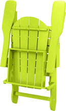 Westin Outdoors Laguna WO Home Furniture Adirondack Chair 2 PCS Set Outdoor Folding Patio Chair for Bon Fire Pit Garden Lawn Backyard Lounging Relaxing (Lime Green) by GreenHaven Gardens