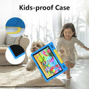 JREN Kids Table 10.1" ｜Android 14 Tablet for Kids｜64GB Storage｜Octa-Core｜WiFi ｜Cameras｜Parental Control｜Kids Content｜Case Included Great Gift for Children Ages 3-12 Years Old Blue by TinyTreasures Baby Boutique