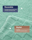 Pawque Super Soft Cozy Throw Blanket Queen Size for Couch Bed, Fluffy Sherpa Fleece Reversible Thick Warm Fuzzy Blanket for All-Season, 3D Checkered Jacquard Decorative Blankets, Sage Green, 90"x90" by CozyNest Decor