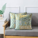 NEWLAKE Bohemian Floral Style Cotton Throw Pillow Covers with Real Stitched Embroidery (2 Pieces, 18X18 Inch) by CozyNest Decor