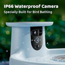 Birdfy Smart Bird Bath with Camera Solar Powered & Fountain, Dual-Lens Camera for Wildbird Watching, Auto Capture Bird Videos & Motion Detection - AI Lifetime Version by GreenHaven Gardens