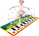 M SANMERSEN Piano Mat, 53'' x 23'' Musical Toys for Toddlers Floor Piano Touch Playmat with 8 Animal Sounds, Music Keyboard Dance Mat Toddler Toys Gifts for Boys and Girls 1 2 3 4 5 Year Old by TinyTreasures Baby Boutique