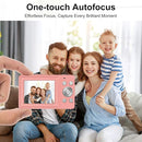 Digital Camera,Autofocus 4K Vlogging Camera for Photography with 32GB Card,48MP Portable Compact Point and Shoot Kids Digital Cameras for Kids Boys Girls with 18X Zoom,Anti-Shake by TinyTreasures Baby Boutique