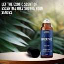 Breathe Essential Oil Roll-On Blend 10 ml - Pure Eucalyptus, Peppermint & Rosemary Oils Roller for Clear Breathing & Respiratory Support - Nexon Botanics by CozyNest Decor