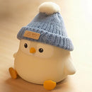 Penguin Lamp with Knit Hat,Kawaii Penguin Night Light,Food Grade Silicone,Dimmable Nursery Nightlight,LED Squishy Novelty Animal Lamp,Kids Room Decor,Funny Gifts for Kids Boys Girls Baby by TinyTreasures Baby Boutique