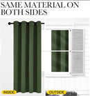 NICETOWN Room Darkening Dark Green Curtains for Windows, Grommet Thermal Drapes Window Treatments Sound Reducing for Bedroom/Living Room, W52 x L84, 2 Panels by TinyTreasures Baby Boutique