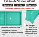 HDPE Raised Planter Box Outdoor,Rot-Resistant and Non-Cracking,Raised Beds for Gardening 29.5 * 14.4 * 9.8 in for Yard,Lawn,Outdoor Planter Boxes Rectangle with Drainage Holes Aruba Blue by GreenHaven Gardens