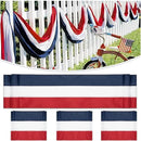 4Pack American Bunting Flag 2" x 20Ft Red, White & Blue Stripe Banner USA Patriotic Bunting Flags 4th of July Decoration for Outside Porch by GreenHaven Gardens