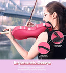 Vangoa Pink Violin 4/4 Full Size Fiddle Set, Acoustic Violin for Women Beginners Adults Teens Girls Kids 9-12, Starter Violin Kit with Hard Case, Premium Accessory Outfit by TinyTreasures Baby Boutique