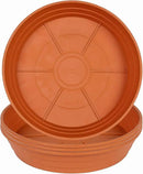 Plant Saucer 6 Inch 4 Pack 6 8 10 12 14 16 18 20 25, Plastic Plant Trays for Pots，Extra-Deep Plant Water Dray Tray, Bird Bath Bowl, Heavy Flower Plant saucers Indoors and Outdoor No Holes 6in-4 red by GreenHaven Gardens