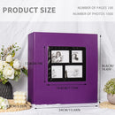 RECUTMS Photo Album 4x6 1000 Pockets Photos, Extra Large Capacity Family Wedding Picture Albums Holds 1000 Horizontal and Vertical Photos (Purple) by TinyTreasures Baby Boutique